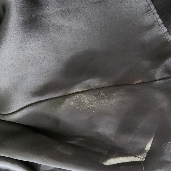 Ignite Evenings Size 6 Navy Beaded Gown Pleated V-Neck Formal Dress - Picture 7 of 9